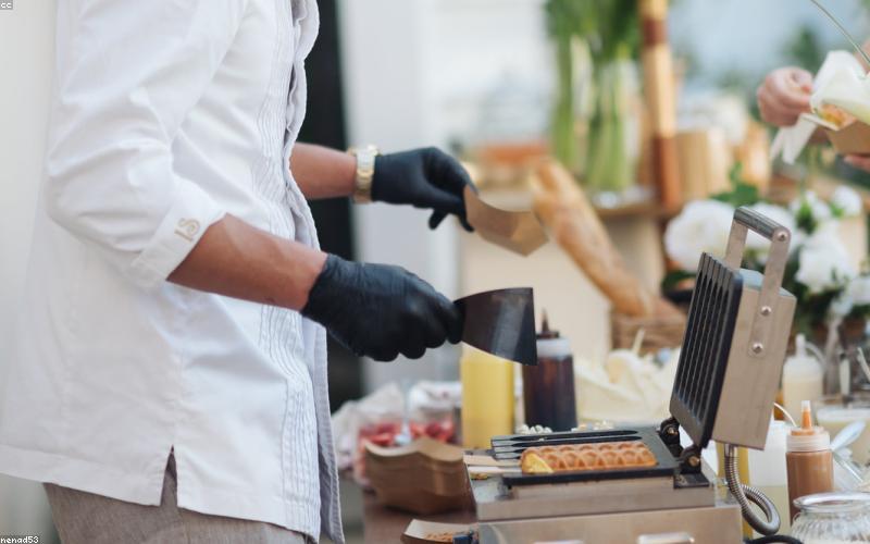 Chef preparing local food